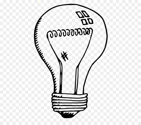 Лампа накаливания раскраска