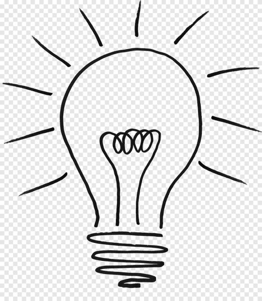 Лампа накаливания рисовать