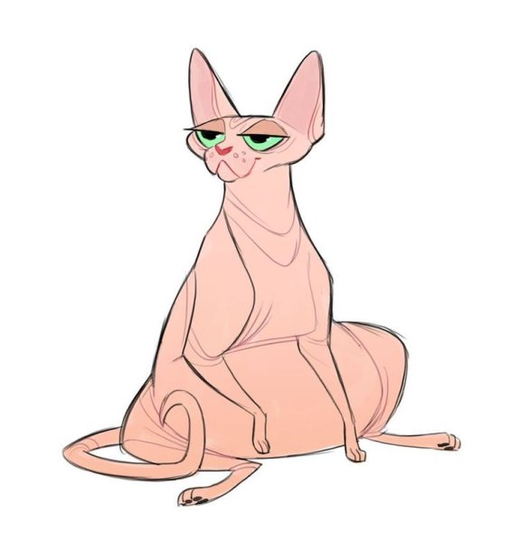 Сфинкс для срисовки