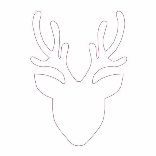 Шаблон оленя