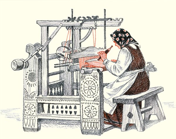 Ткацкий станок 16 век