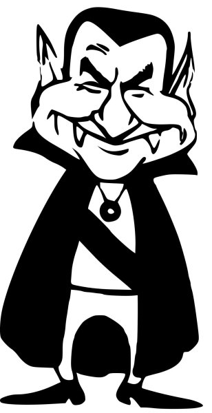 Раскраска Граф Дракула монстры на каникулах