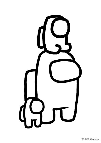 Раскраска амонг АС