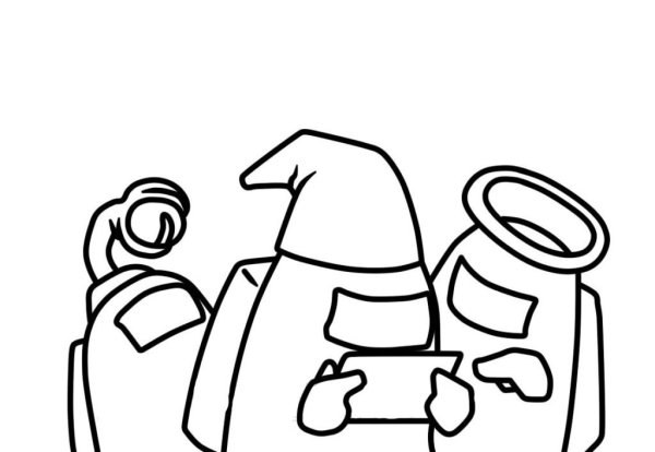 Раскраска амонг АС