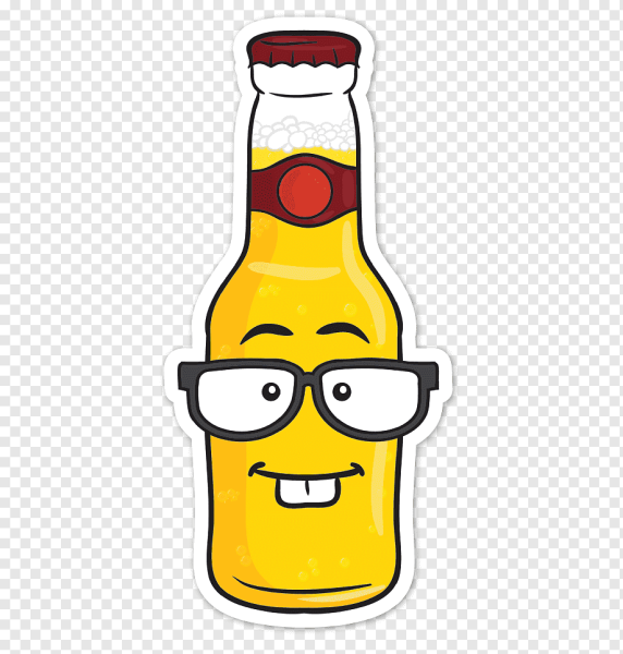 Смайлик с бутылкой