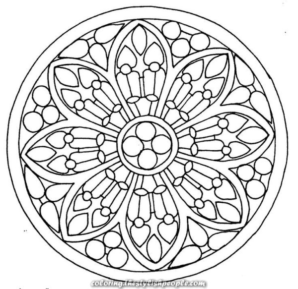 Готическая роза орнамент