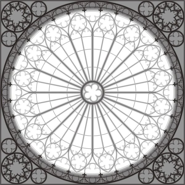 Схемы витражей Готический стиль