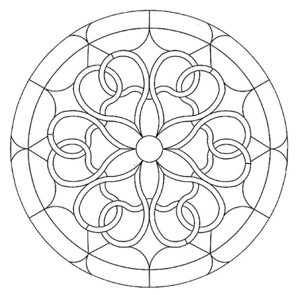 Витраж круглый