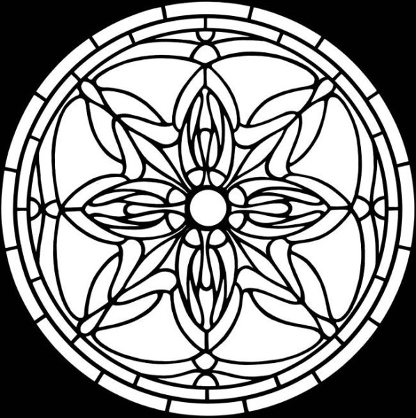 Готическая роза орнамент