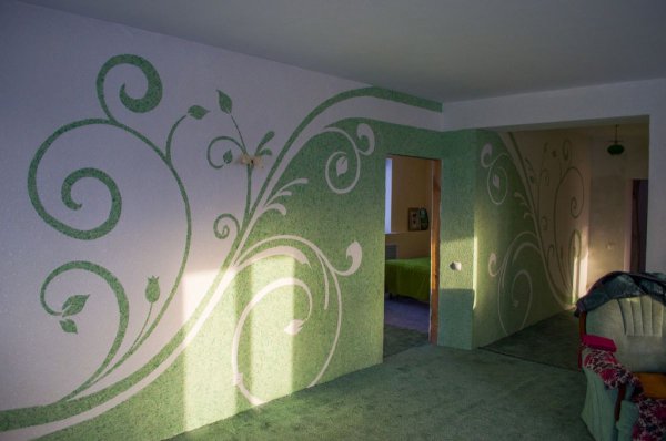 Жидкие обои узоры