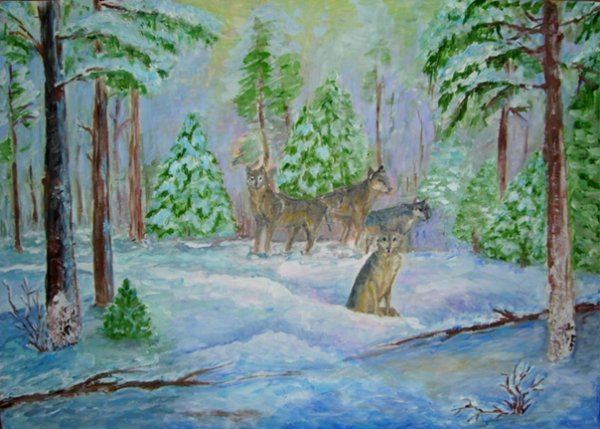 Тайга рисунок