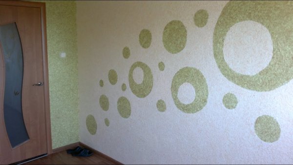 Жидкие обои нанесение