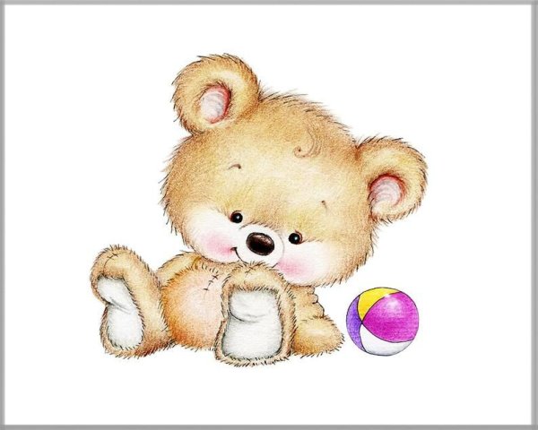 Милые мультяшные мишки