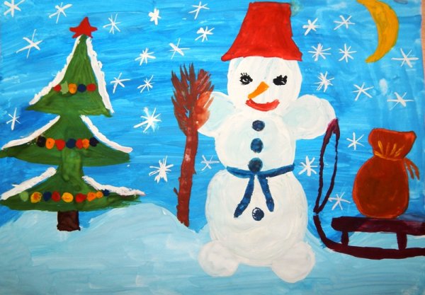 Рисование новый год