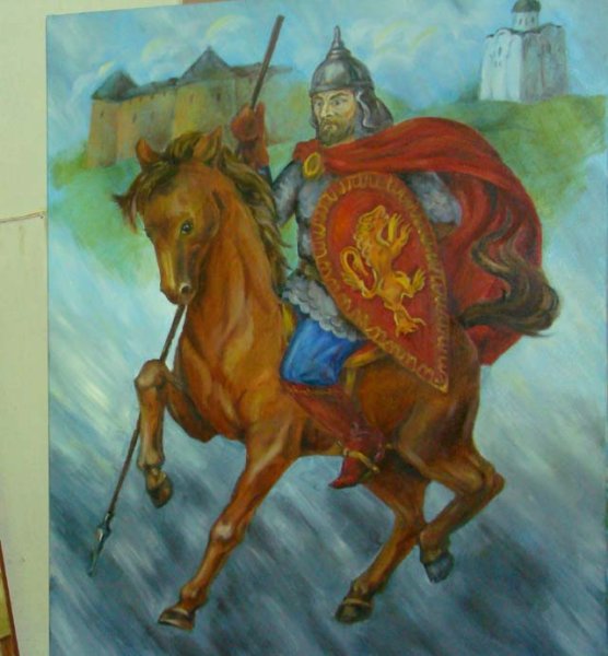 Александр Невский князь на коне