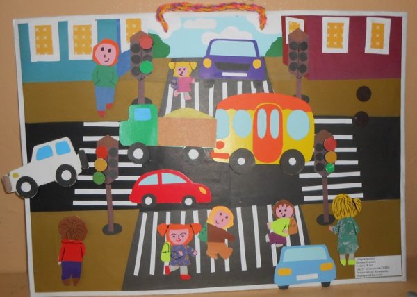 Изобразительная деятельность (рисование) «пешеходный переход»