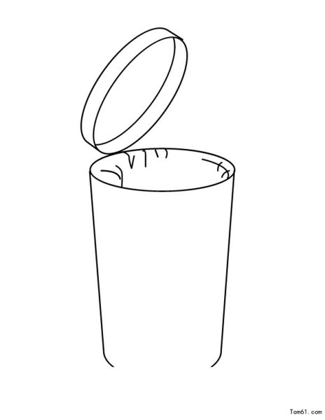 Мусорное ведро раскраска