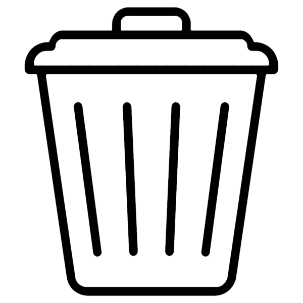 Мусорный бак мультяшный