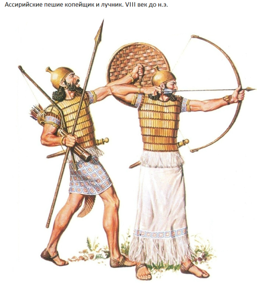 Ассирийцы воины доспехи