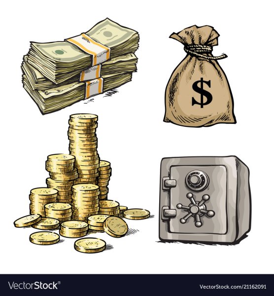 Мешок с деньгами эскиз