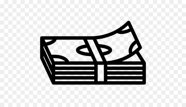 Пачка денег пиктограмма