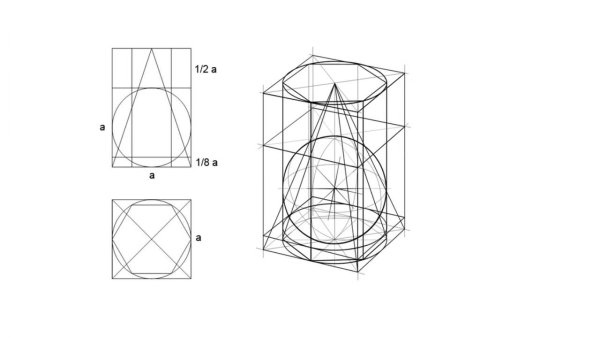 Построение шестиугольной Призмы в перспективе