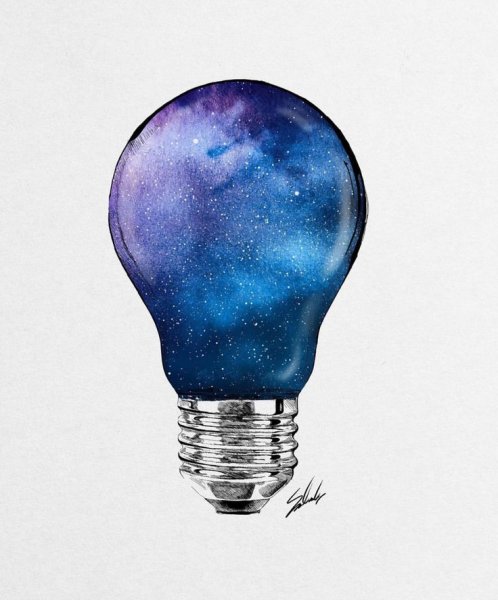 Лампочка космос