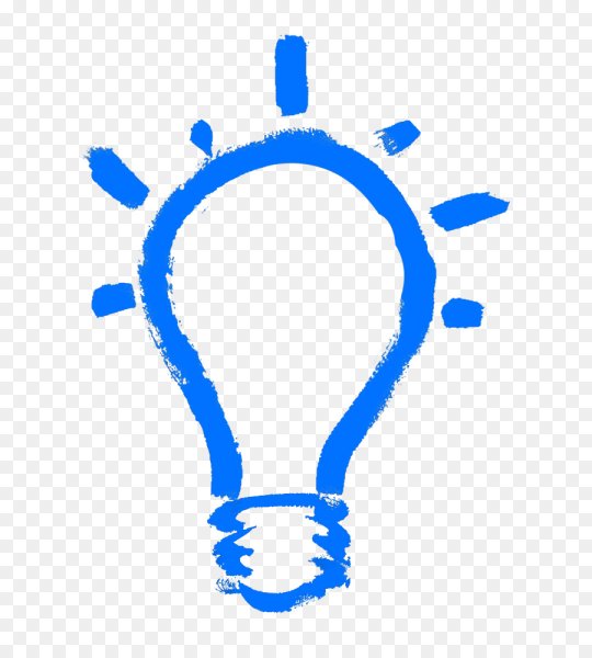 Синяя лампочка рисунок