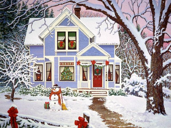 Художник Джон Слоун зима