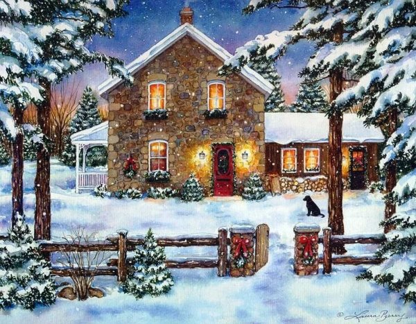 Новогодний дом