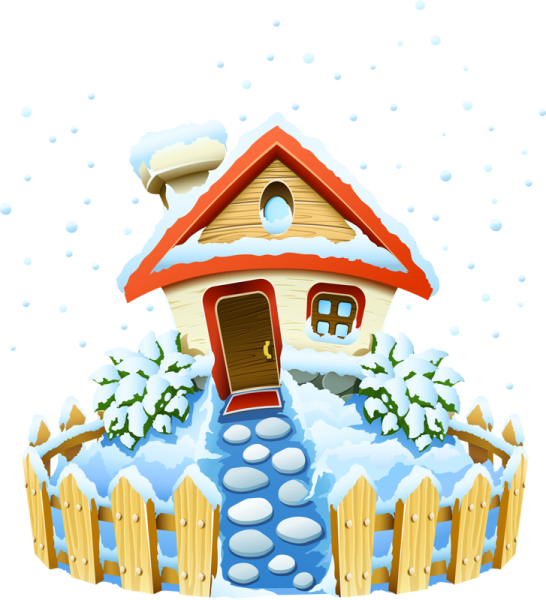 Зимний домик для детей