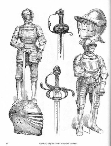 Рыцарские доспехи раскраска