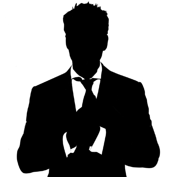 Силует мужчины в котюме