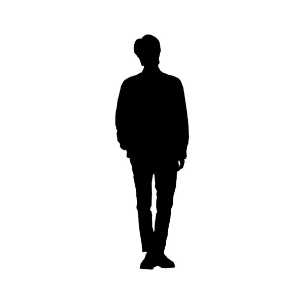 Мужской силуэт
