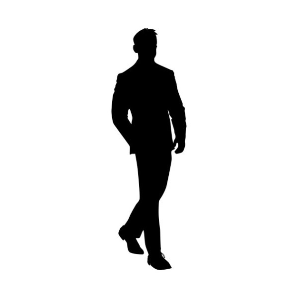 Силуэт мужской фигуры