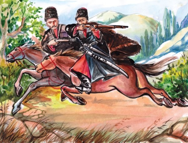 Кубанские казаки иллюстрации
