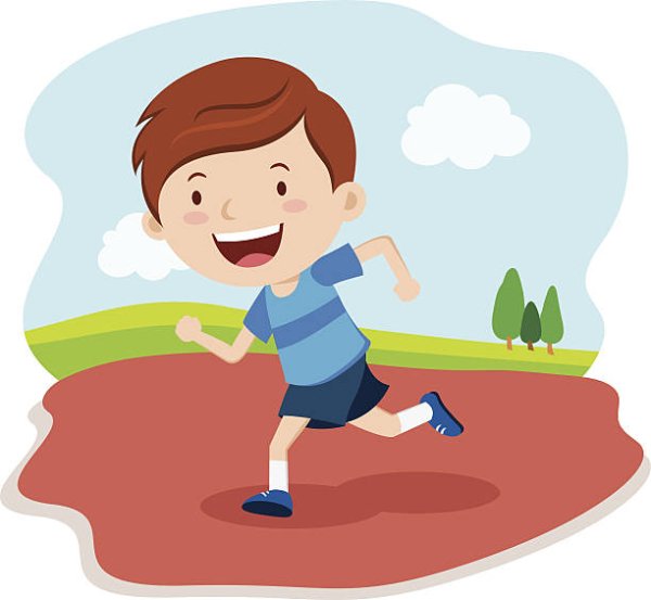 Спортивный мальчик мультяшный