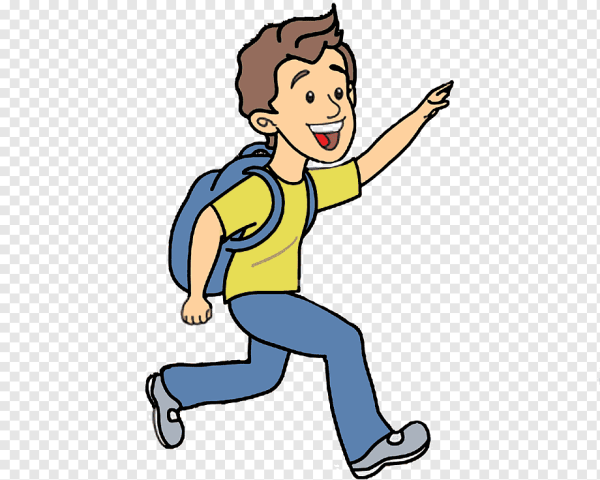 Мальчик бежит раскраска