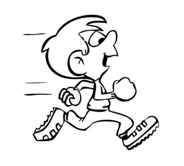 Дети бегают рисунок