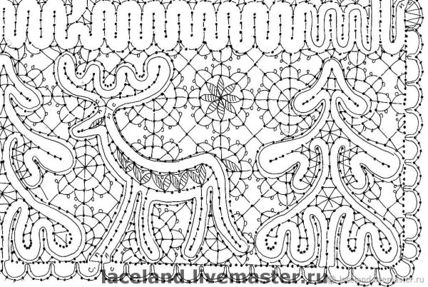 Орнамент сцепного кружева полотнянка