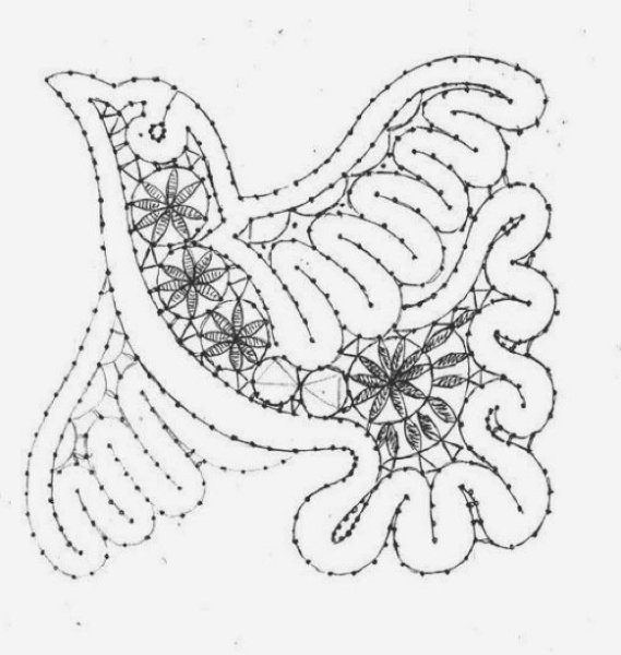 Вологодское кружево сколок