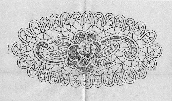 Румынское шнурковое кружево трафарет