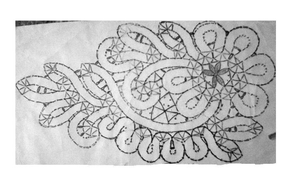 Коклюшечное кружево сколки