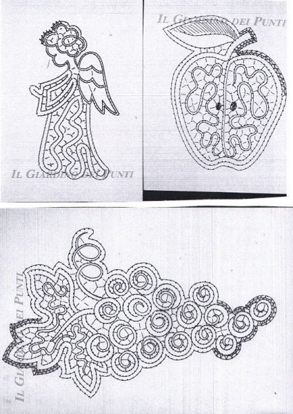 Вологодское кружево ангел сколок