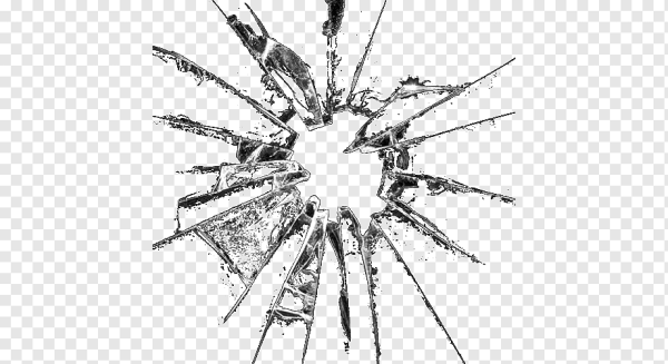 Разбитое стекло эскиз