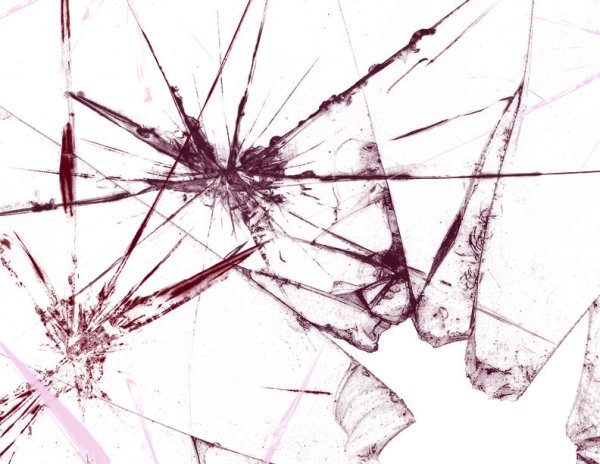 Разбитое стекло прозрачное