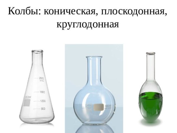 Колба коническая плоскодонная Назначение