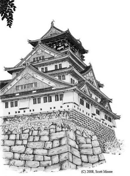 Hram risunok японский