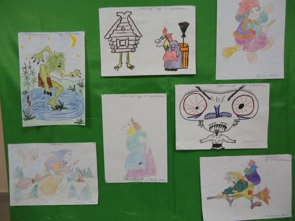 Рисунок к стихотворению Есенина бабушкины сказки