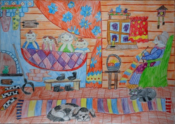 Произведение Чайковского у камелька.